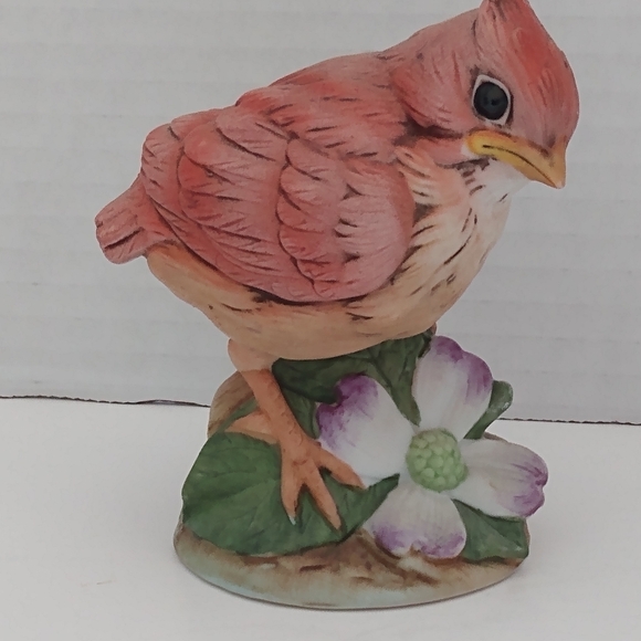 Vintage Baby Cardinal Ceramic Bird Figure - Picture 8 of 9